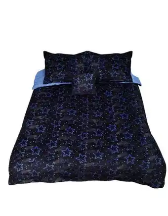 Flamingo Edredon franel print inf star blu sm oferta