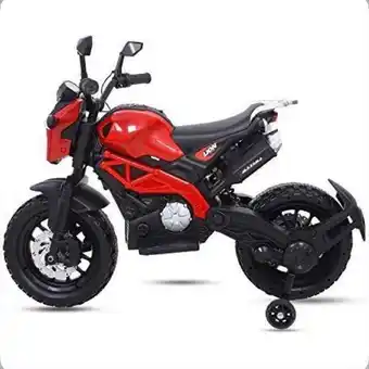 Éxito Moto electrica montable para niños roja llantas en caucho oferta