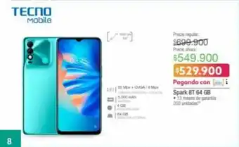 Jumbo Tecno - Spark 8T 64 GB oferta