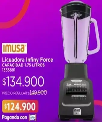 Easy Imusa Licuadora Infiny Force 1,75L oferta