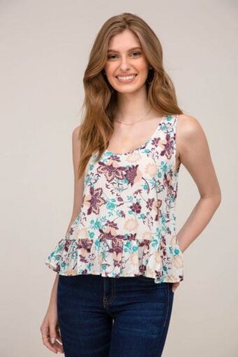 Carmel Blusa manga sisa multicolor oferta