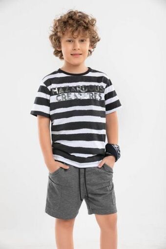 Carmel Conjunto x 2 camiseta - bermuda negro oferta