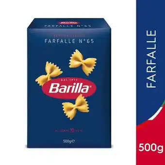 Éxito Pasta farfalle barilla marca exclusiva 500 gr oferta