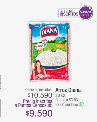 Jumbo Arroz diana x 3 kg oferta