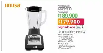 Jumbo Imusa licuadora infiny force xl • ref. lm822156 oferta