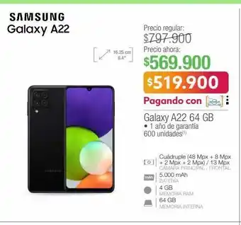 Jumbo Samsung galaxy a22 64 gb oferta