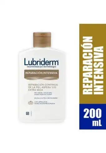Crema corporal lubriderm reparación intensiva x 200 ml