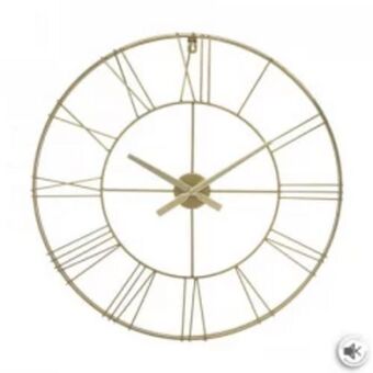 Home Sentry Reloj pared 166977b metálico dorado 70cm f1 oferta