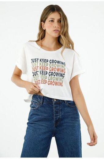 Tennis Camiseta color crudo para mujer oferta