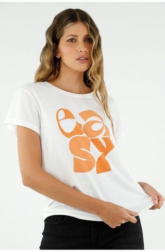 Tennis Camiseta color crudo para mujer oferta