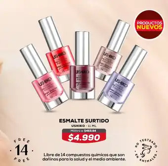 Tiendas D1 Ushiko Esmalte Surtido 11ml oferta