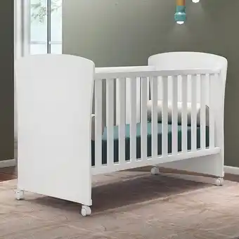 Éxito Cuna/cama con ajuste de altura y ruedas gladiz blanca oferta