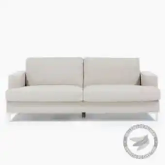 Falabella Sofá 3 puestos tela feather oferta
