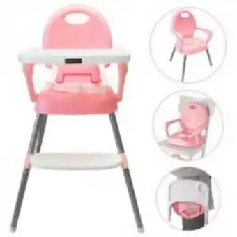 Falabella Silla comedor bebe 3 en 1 happy rosado oferta