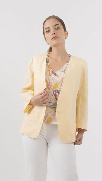 Gino Passcalli Blazer de lino dama sc lino oferta
