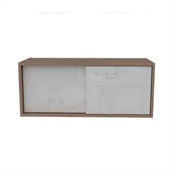 Éxito Repisa de pared con puertas corredizas color natural oferta