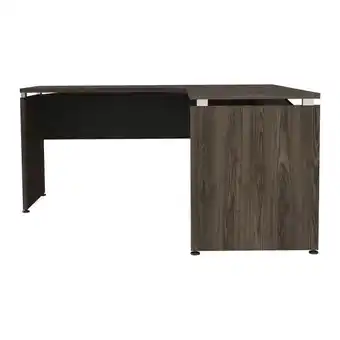 Éxito Escritorio moderno en l chocolate fabricado en mdf oferta