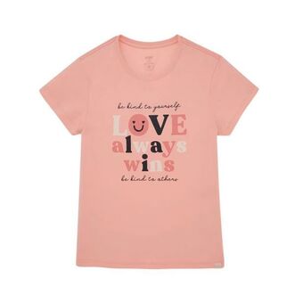 Los Tres Elefantes Camiseta rosada estampada niña oferta