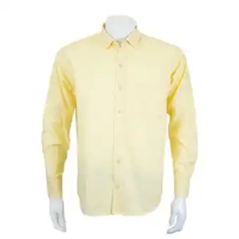 VO5 Camisa en silueta classic tela oxford color amarillo oferta