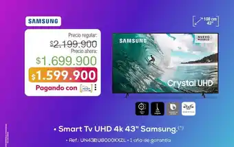 Jumbo Smart TV UHD 43" Samsung oferta
