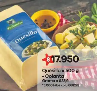 Éxito Quesillo x 500g Colanta oferta