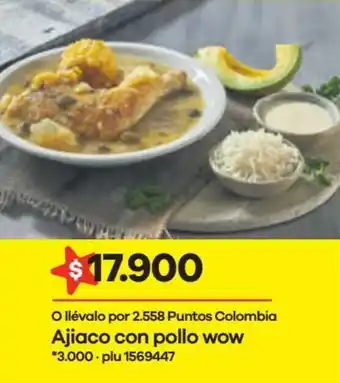 Éxito Ajiaco con Pollo Wow oferta