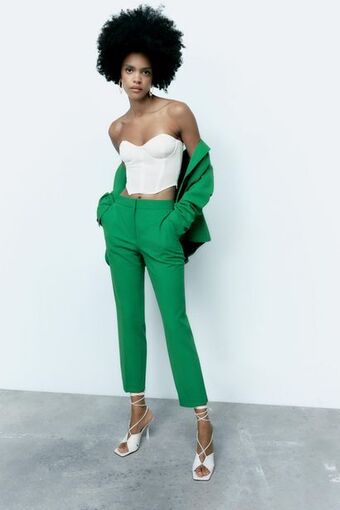 Zara Pantalón tobillero oferta