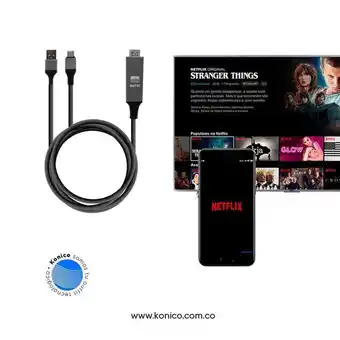 Éxito Cable tv adaptador hdmi micro usb y tipo c proyectar pantalla 4k oferta