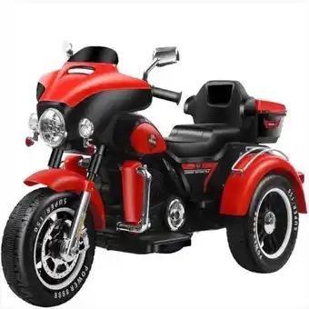 Éxito Moto electrica montable harley davidson para niños roja oferta