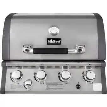 Linio Asador a gas 4 quemadores + quemador 1 lateral mr beef oferta