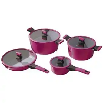 Linio Bateria antiadherente marble cherry 8piezas kw fch-1008 oferta
