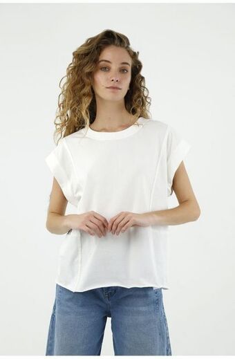 Tennis Camiseta color crudo para mujer oferta