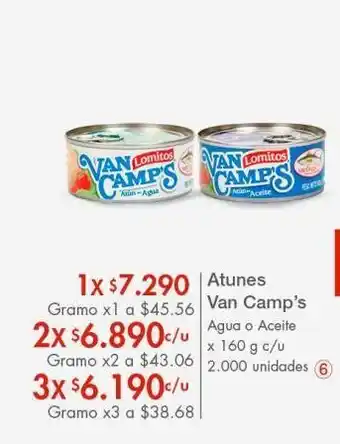 Metro Atún van camps agua o aceite x 160g c/u oferta