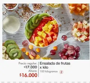 Metro Ensalada de frutas x kg oferta