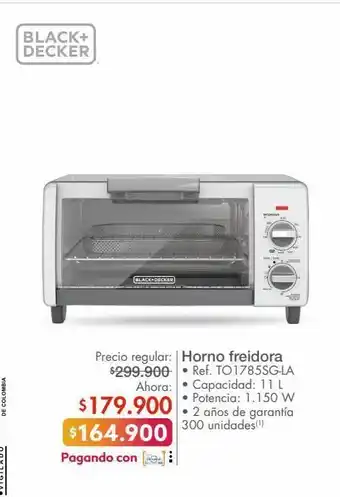 Metro Horno freidora black & decker 11l oferta