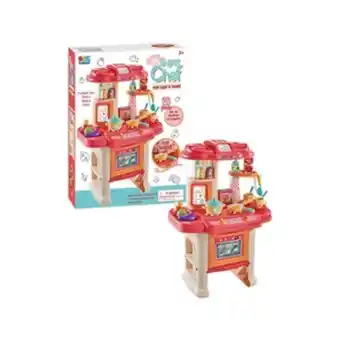 Alkosto Cocina de juguete con luz, sonido y accesorios 20 pz super chef oferta