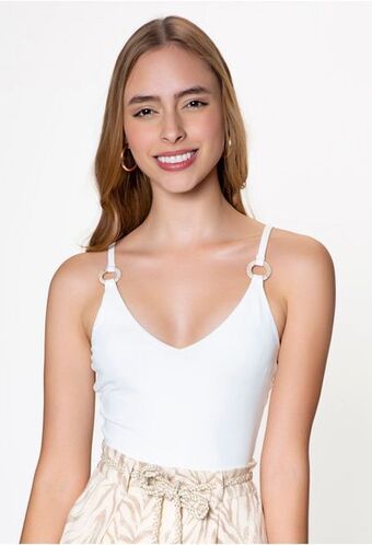 ELA Body de tiras con herrajes oferta