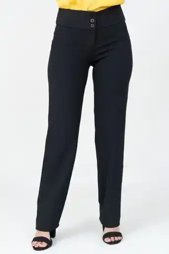 Unipunto Pantalón básico bota recta con bol ribete oferta
