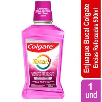 Makro Enjuague bucal total 12 encias reforzadas colgate 500ml oferta