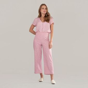Fuera de Serie Pantalon tiro alto bota flare oferta
