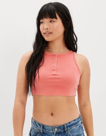 American Eagle Tank top ae con cuello alto oferta