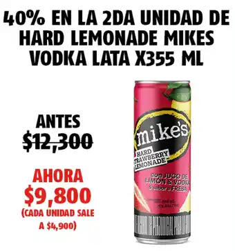 Hard Lemonade Mike's Vodka Lata x 355ml