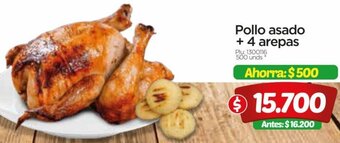 Surtimax Pollo Asado + 4 Arepas oferta