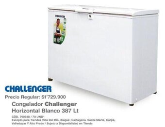 Makro Congelador Challenger Horizontal Blanco 387lt oferta