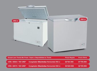 Makro Congelador Electrolux Horizontal 318lt oferta