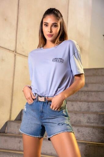 Carmel Camiseta manga corta azul oferta