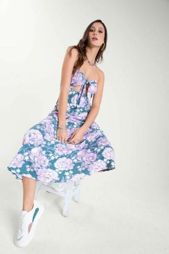 Carmel Vestido largo multicolor oferta