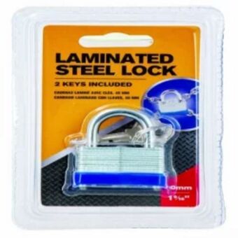 Home Sentry Candado negro 40mm hg0043 laminado oferta