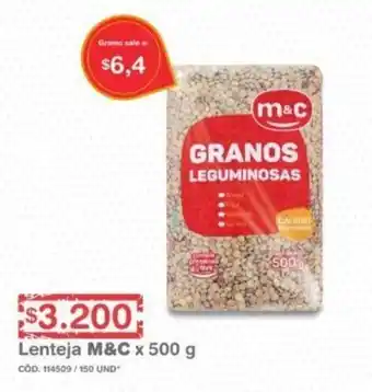 M&C Lenteja x 500g