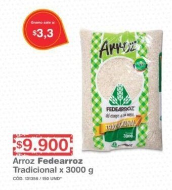 Makro Arroz Fedearroz Tradicional x 3000g oferta